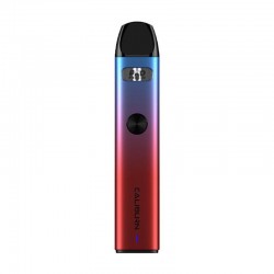 Uwell Caliburn A2 Pod mod elektronik sigara, mavi-kırmızı degrade renkli.