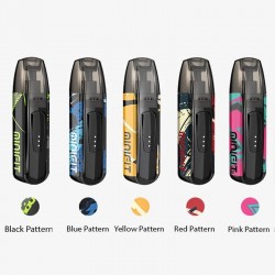 Justfog Minifit Pod Mod çeşitleri: Siyah, Mavi, Sarı, Kırmızı, Pembe.