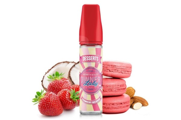 Dinner Lady Strawberry Macaroon E-Likit 60ml