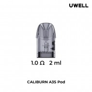 Uwell Caliburn A3S Pod Kartuş 1.0Ω 2ml Gri Şeffaf Yedek Coil