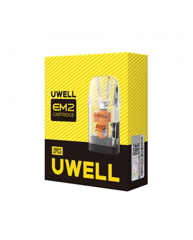Uwell EM2 Kartuş 2'li Paket, Şeffaf Yedek Pod