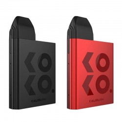 Uwell Koko Pod Mod siyah ve kırmızı renkli, kompakt vape cihazı.