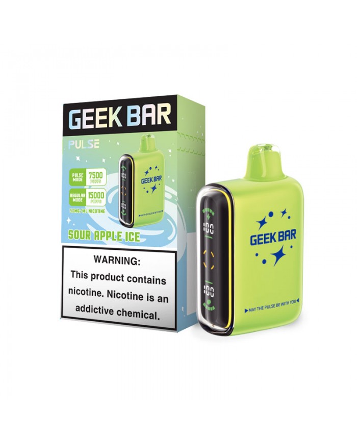 Geek Bar Pulse 15000 Sour Apple Ice Geek Bar Pulse 15000 Sour Apple Ice