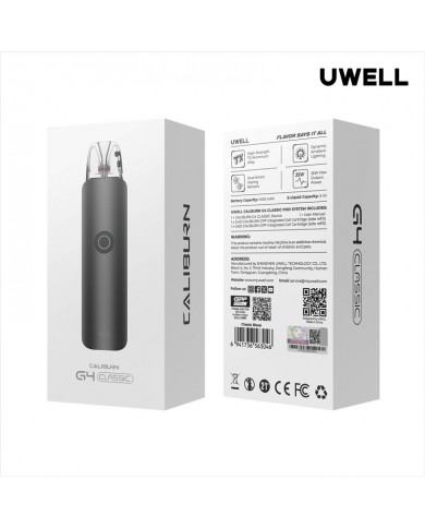 Uwell Caliburn G4 Classic Pod Elektronik Sigara Siyah Kutu Görseli