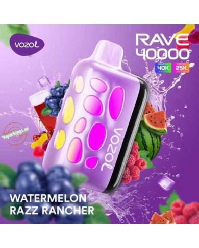 Vozol Rave 40000 Watermelon Razz Rancher